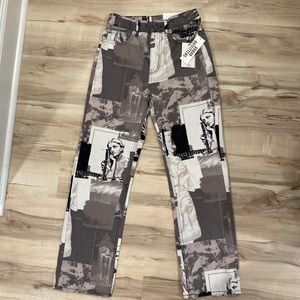 Urban Outfitters Cowboy Jeans 
With unique print (every Jean is different)